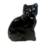 Mosser Black Cat Glass Kitten Figurine Decorative Marked New USA