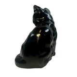 Mosser Black Cat Glass Kitten Figurine Decorative Marked New USA