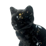 Mosser Black Cat Glass Kitten Figurine Decorative Marked New USA