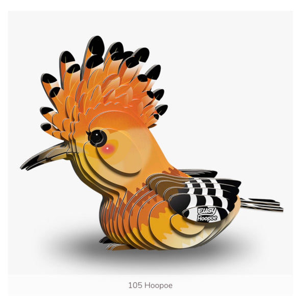 Eugy Hoopoe 30 Piece 3D Puzzle Model Unique Educational Gift 6+ New