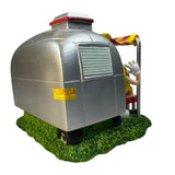 M&Ms Camping Figurine 2011 Vintage Collectible With Airstream Trailer & BBQ Scene Home Sweet Home
