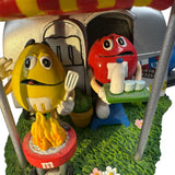M&Ms Camping Figurine 2011 Vintage Collectible With Airstream Trailer & BBQ Scene Home Sweet Home