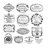 Iron Orchid Designs IOD Crockery Stamp Europe 12” x 12”
