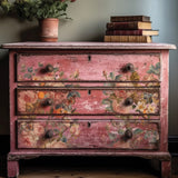 Iron Orchid Designs IOD Joie Des Roses Rub On Transfer Pad, 8 Pages, 12” x 16”