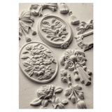 Iron Orchid Design IOD Victoriana Mould 6” x 10” Rose Frame Tassels