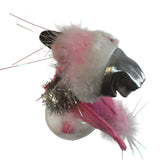 Annalee Christmas Dreamy Pink Flamingo 8" Holiday Silver Santa Hat Wreath New