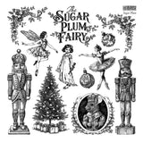 Iron Orchid Designs IOD Sugar Plum 12” x 12” Stamp Nutcracker Clara Fairy Rat King Christmas Tree Ornament Ballet Dance