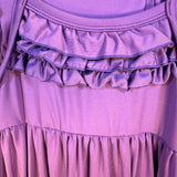 Charlie’s Project Purple Ruffled Twirl Dress Pantaloons Size 5/6 Sunday Dressy New