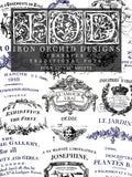 Iron Orchid Designs IOD Traditional Pots 12” x 16” Transfer Pad, 4 Pages