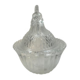 Rosso Westmoreland Clear Crystal Rooster on Basket Nest New USA