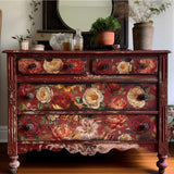 Iron Orchid Designs IOD Collage de Fleurs Rub On Transfer Pad 8 Pages 12” x 16”