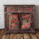 Iron Orchid Designs IOD Redoute II Rub On Transfer, 8 Page Pad, 12” x 16”