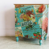 Iron Orchid Designs IOD Seed Catalogue Rub On Transfer 8 Pages, 8” x 12”