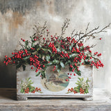 Iron Orchid Designs Christmas Joy Rub On Transfer Pad, 8 Pages, 8” x 12”