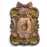Iron Orchid Designs IOD Dessins de Broderick Labels 6” x 6” Stamp Squares Letters Alphabet Frames