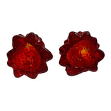 Pair Mosser Glass Trees Ruby Red 2.75” USA New