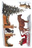 Iron Orchid Designs A Cotswold Christmas IOD 8 Page Transfer Pad 8” x 12”  English Houses Wreath Sheep Cow Dog Christmas Holiday
