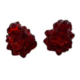 Pair Mosser Glass Trees Ruby Red 2.75” USA New