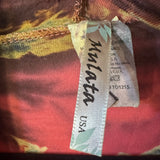 Unique Tie Dye Mulata Kimono Size L USA Long Front Short Back Boho Preworn