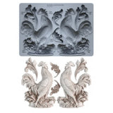 Iron Orchid Designs IOD Chanticleer 5 x 7” Mould Rooster French Farmhouse