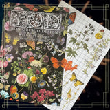 Iron Orchid Designs IOD Wilde Bloemen Rub On Transfer Pad 8 Pages 8” x 12”