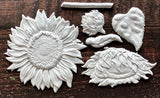 Iron Orchid Designs Sunflowers 6” x 10” IOD Mould™ Mold Summer