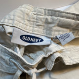 Womens Old Navy Khaki Draw String Zip Front Pants Vintage Size 1