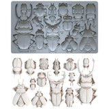 Iron Orchid Designs IOD Specimens Mould 6” x 10” Insect Beetle Mold New