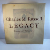 Charles M Russell Legacy Book Larry Peterson Illustrated Western Art History Cowboy Horse Vintage