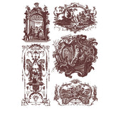 Iron Orchid Designs IOD Hameau de la Reiner Paint Inlay 12 x16” Pad™ French Farmhouse Floral