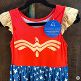 Twirl Dress Wonder Girl Super Hero Woman Red Blue New
