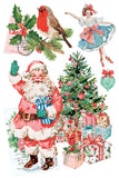 Iron Orchid Designs IOD Darling Holiday Transfer Pad, 8 Pages, 8” x 12” Kitschy Cute Christmas New