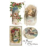 Iron Orchid Designs Christmas Joy Rub On Transfer Pad, 8 Pages, 8” x 12”