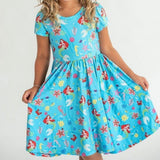 Charlie’s Project Twirl Dress Disney Inspired Mermaids Size 8/10 Pockets New Ariel Under the Sea
