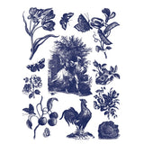Iron Orchid Designs IOD Hameau de la Reiner Paint Inlay 12 x16” Pad™ French Farmhouse Floral