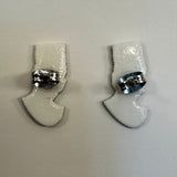 Ruth Bader Ginsburg Earrings Crown Notorious RBG Pierced Stud Handcrafted .75”