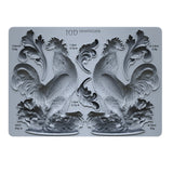 Iron Orchid Designs IOD Chanticleer 5 x 7” Mould Rooster French Farmhouse