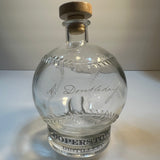 Vintage Cooperstown Distillery A. Doubleday Baseball Empty Bourbon Bottle 750 ml New York