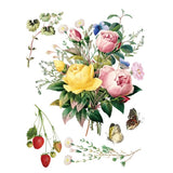 Iron Orchid Designs IOD Marche des Fleurs ™ Rub On Transfer Pad 8 Pages, 12” x 16”