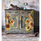 Iron Orchid Designs Painterly Florals Rub On Transfer Pad, 8 Pages, 12” x 16”