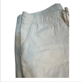 Womens Old Navy Khaki Draw String Zip Front Pants Vintage Size 1