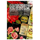 Iron Orchid Designs IOD Ephemeral Melange Rub On Transfer Pad 8 Pages, 8” x 12”
