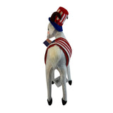 Annalee Patriotic Goat Top Hat Flag Stars Stripes New America USA