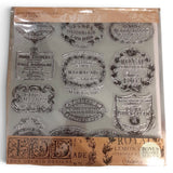 Iron Orchid Designs IOD Crockery Stamp Europe 12” x 12”