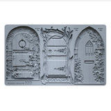Iron Orchid Designs IOD Hidden Hollow Arched Fairy Hobbit Garden Doors 6” x 10”
