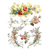 Iron Orchid Designs Saint Germain Rub On Transfer Pad, 8 Pages, 12” x 16”