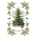 Iron Orchid Designs IOD Winter Botanist Rub On Transfer Pad, 8 Pages, 8” x 12”