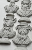 Iron Orchid Designs IOD Invitation Only Mould 6” x 10” Mold Cat Dog Deer Fox