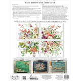 Iron Orchid Designs IOD Elysium Rub On Transfer 4 Pages 12” x 16”