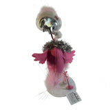Annalee Christmas Dreamy Pink Flamingo 8" Holiday Silver Santa Hat Wreath New